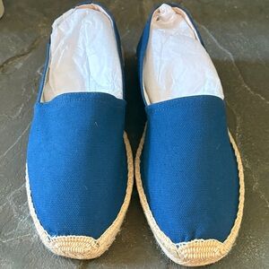 Soludos Blue Canvas Espadrilles‎ Size 11 - 11.5 New In Box